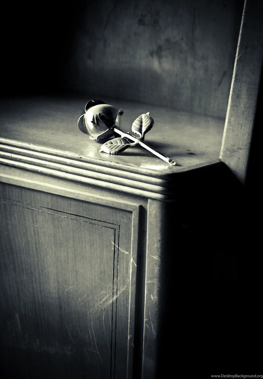 Black, And, White, Metal, Wooden, Rose, Hd Grayscale Images ...