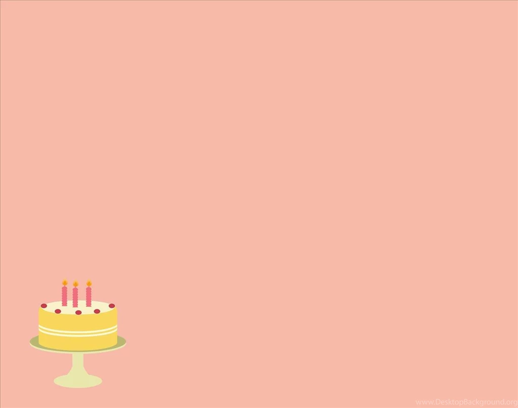 Free Light Pink Cake With Three Candles Birthday Party Celebration ...