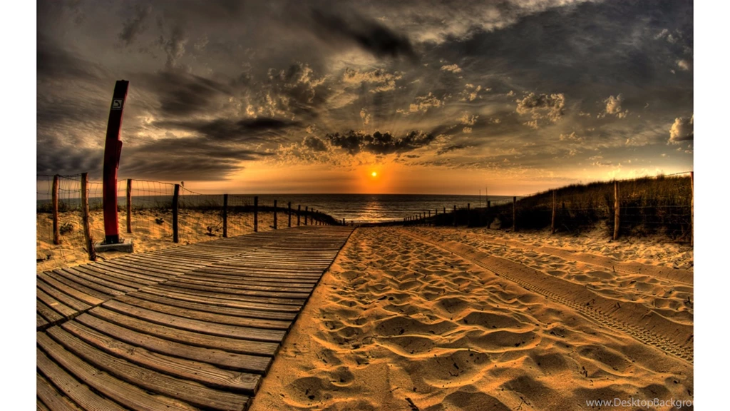New England Beach 4K Sunset Wallpapers