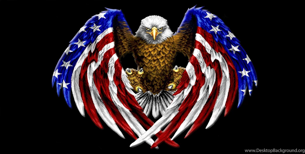 Birds: American Bald Eagle Freedom Wings Flag Talons Desktop ...