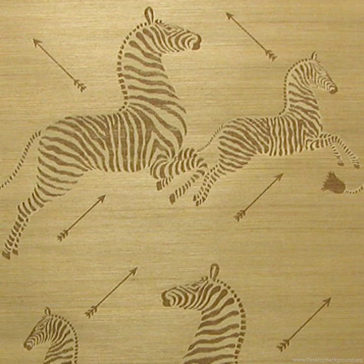 Zoe's Zebra Wallpapers Grasscloth   Gold Natural BY SCALAMANDRE ...