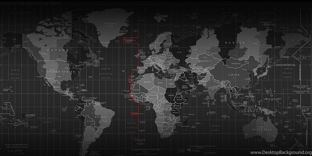 Black And White Map Twitter Cover & Twitter Backgrounds