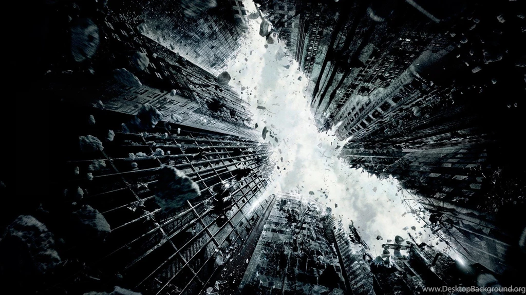 Wallpapers Batman Logo City In Ruins 1920x1080