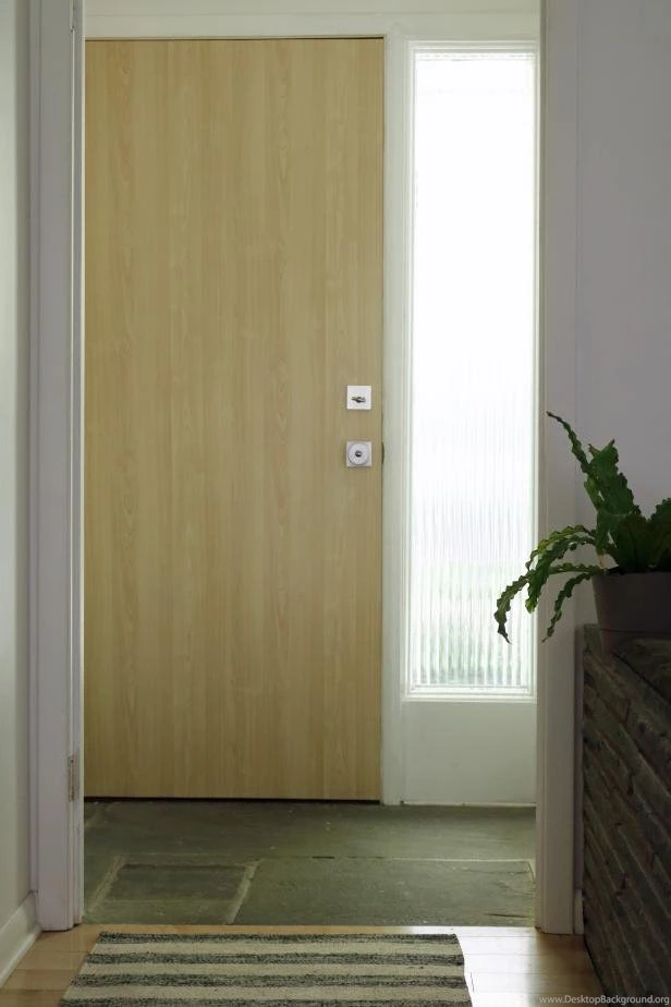 Update An Interior Door With Vinyl Adhesive Wallpapers