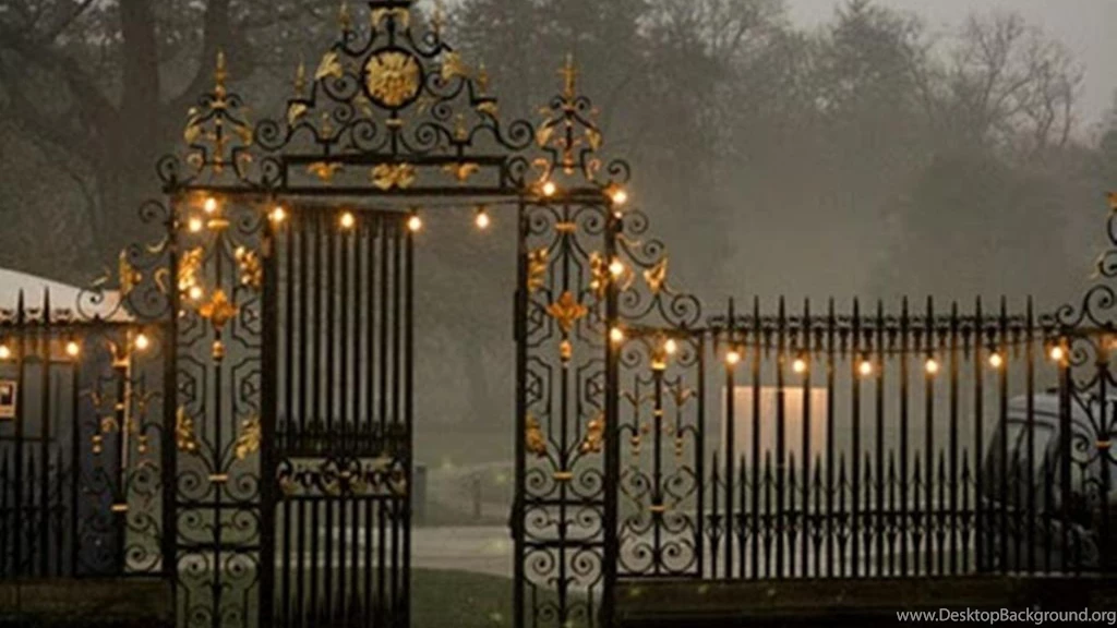 A Festive Illuminated Door 1232943 Wallpapers   (