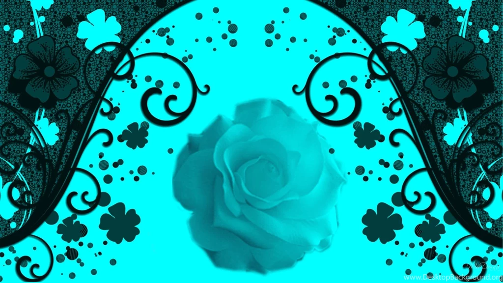 Turquoise Flower Wallpapers Wallpapers HD Wide