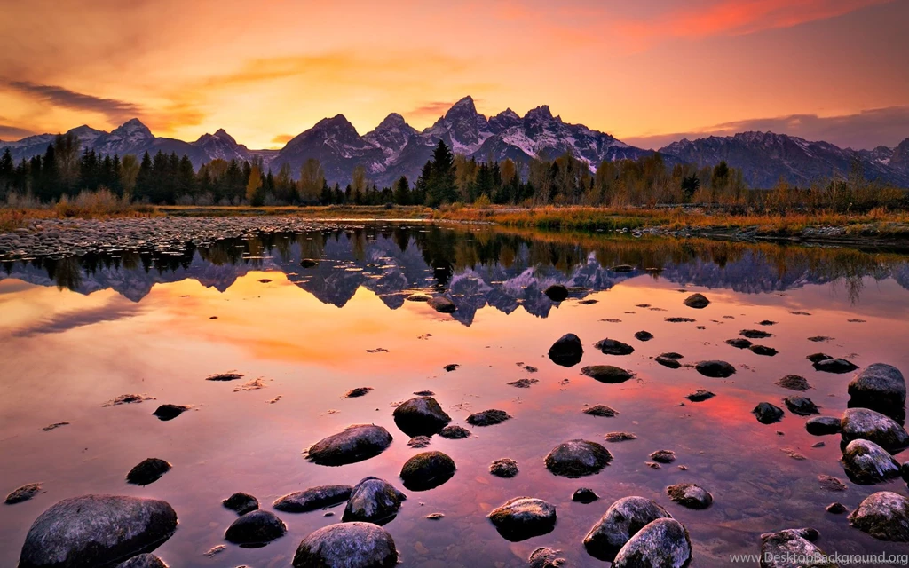 Download 1680x1050 Grand Teton Sunset Wallpapers