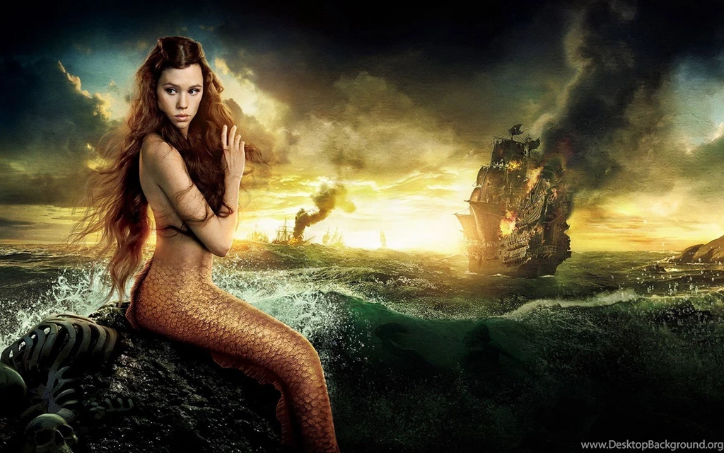 Pirates Of The Caribbean Beautiful Mermaid Desktop Wallpapers