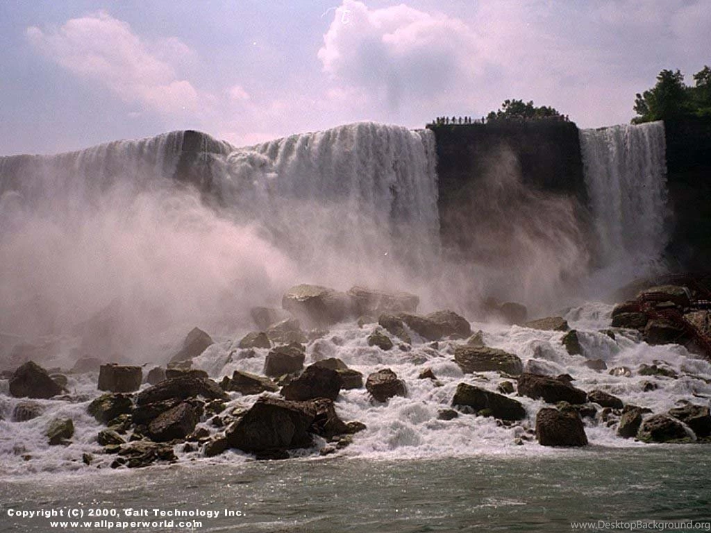 Visual Paradox Free 3D Wallpaper: 'Niagara Falls' 1024x768