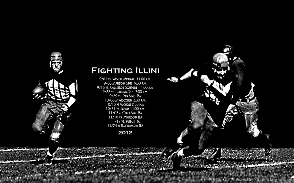 Classic Illini Football Desktop Image. IlliniHQ Forums