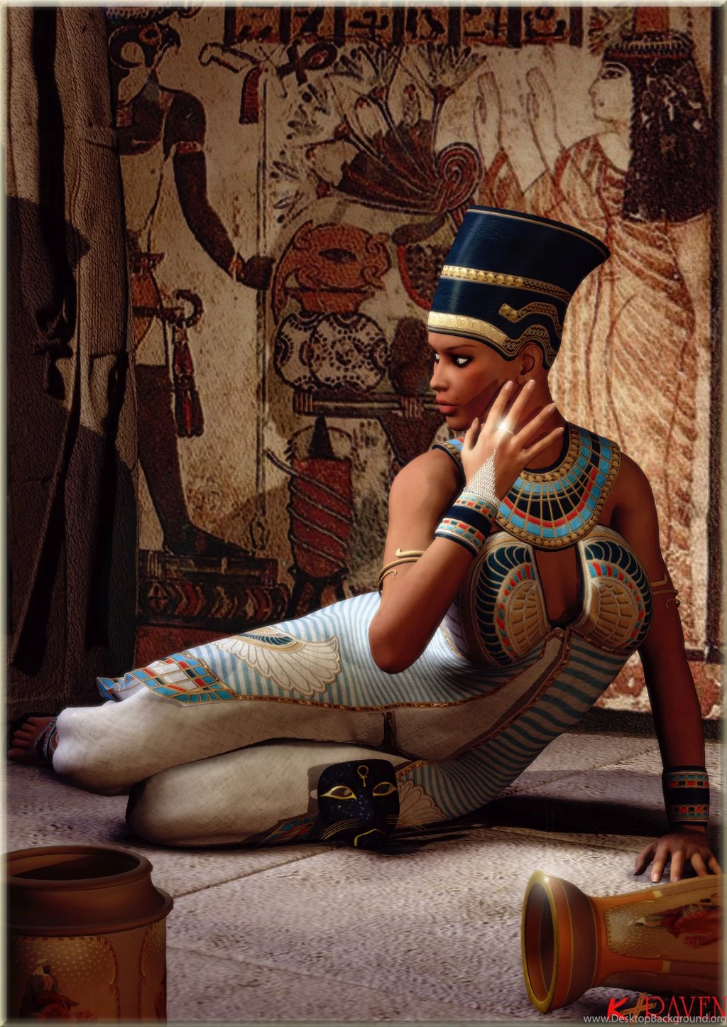 DeviantArt: More Like Nefertiti, Queen Of Egypt By K raven
