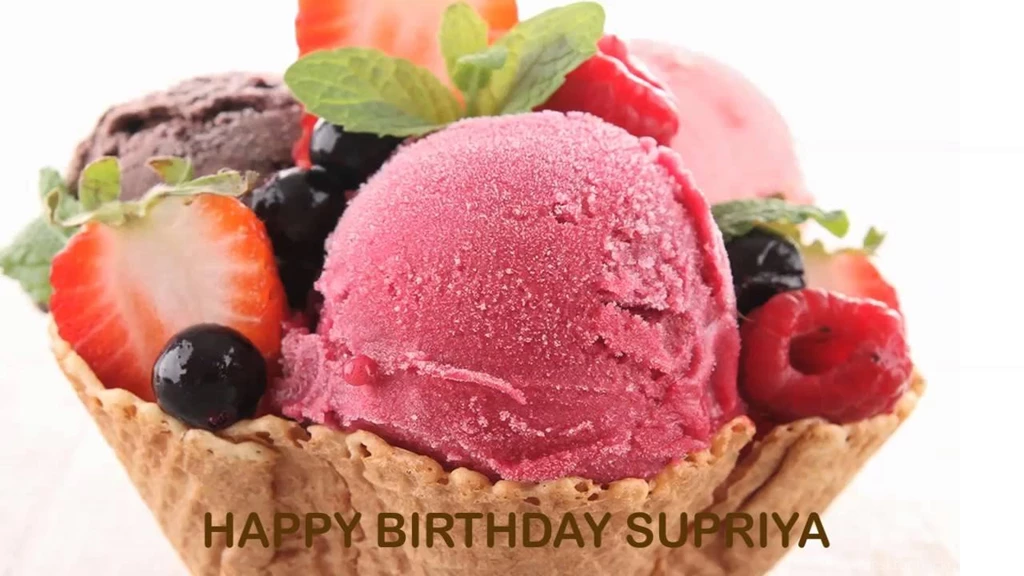 Supriya Ice Cream & Helados Y Nieves Happy Birthday YouTube