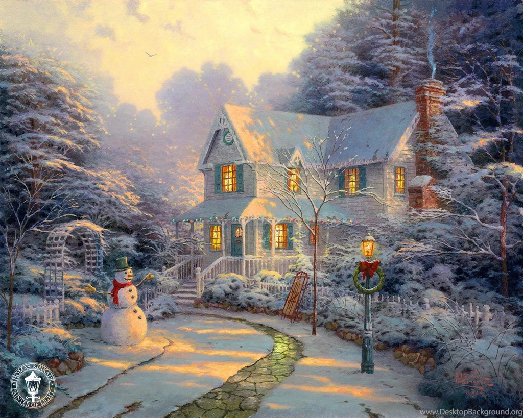 Thomas Kinkade Winter Desktop Backgrounds