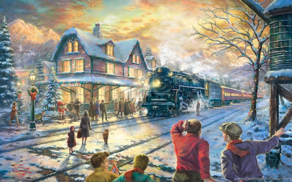 Download Thomas Kinkade Winter Wallpaper Backgrounds