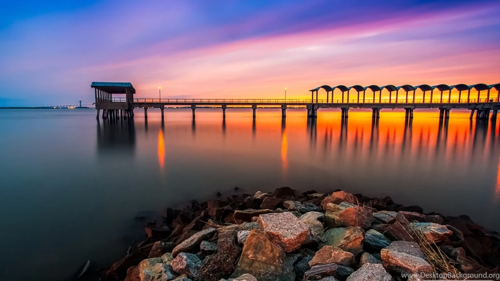 Seaside Promenade Mac Wallpapers Download
