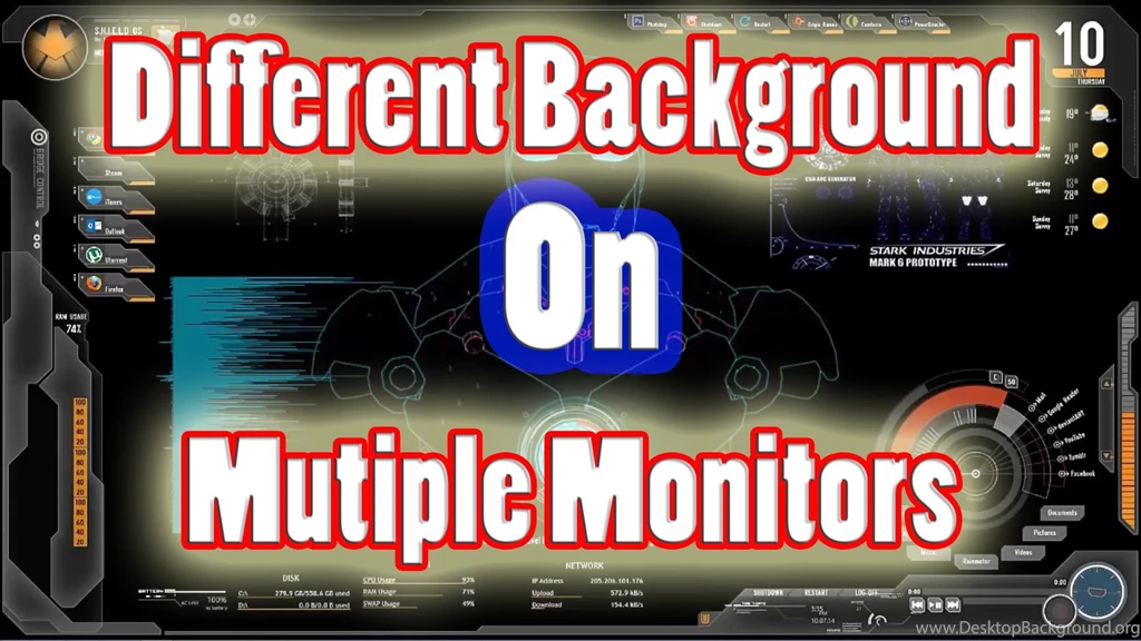 How Do I Get Different Backgrounds On Multiple Monitors YouTube