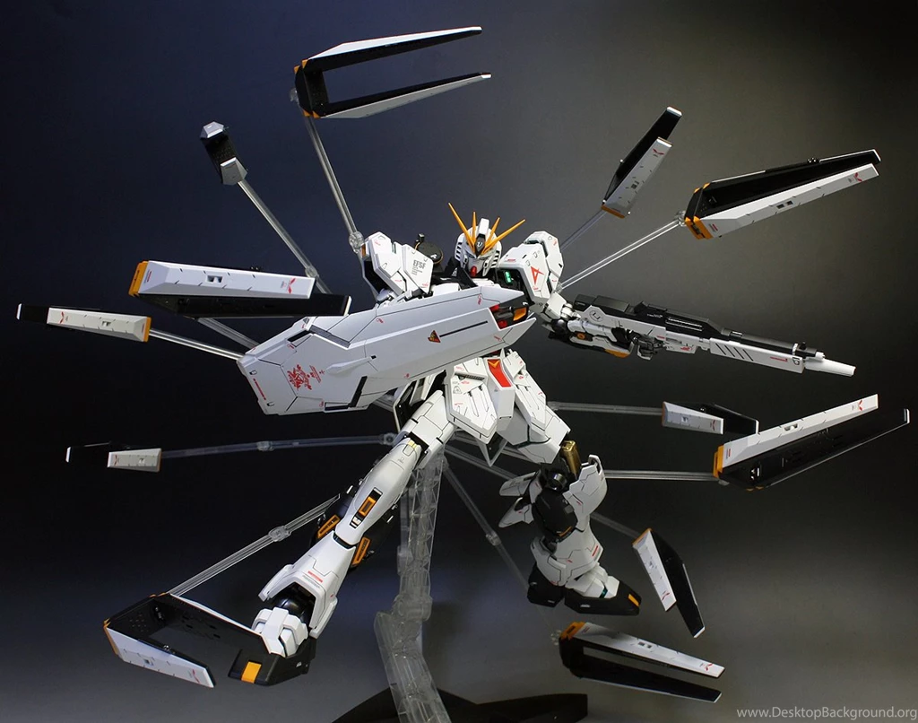 MG 1/100 Nu Gundam Ver.Ka + Double Fin Funnel Custom Unit Set ...