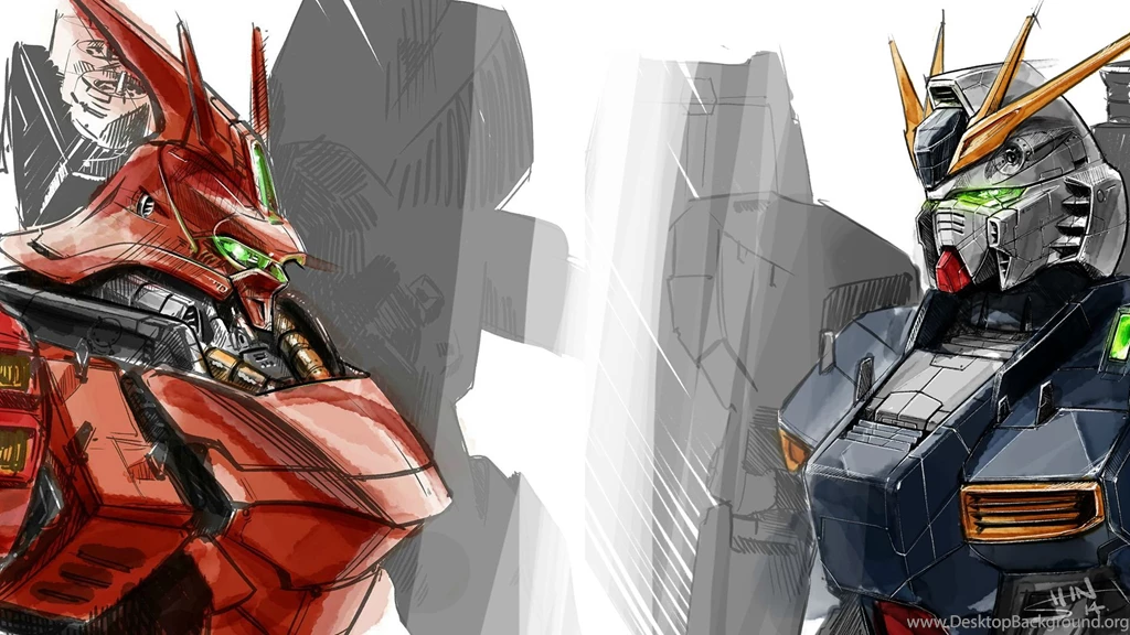 Remember The Sazabi Fan Art I Did While Ago? Back With Nu. Gundam ...