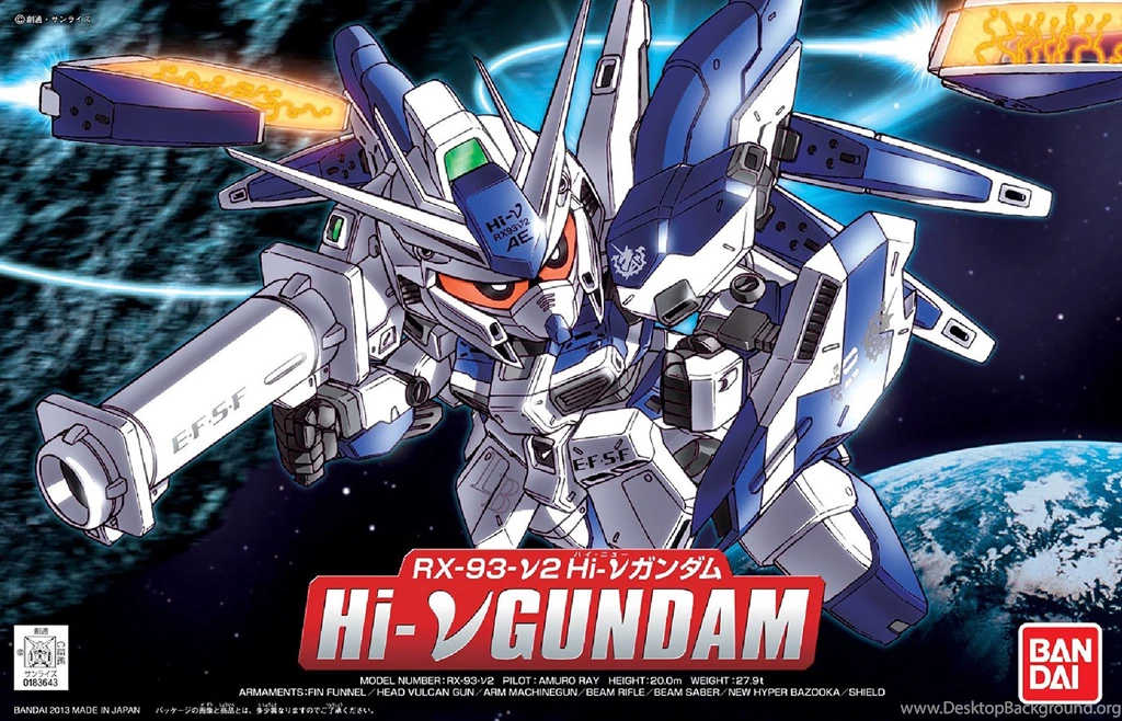 BB Senshi No.384 RX 93 Nu2 Hi Nu Gundam: Box Art & Official Images ...