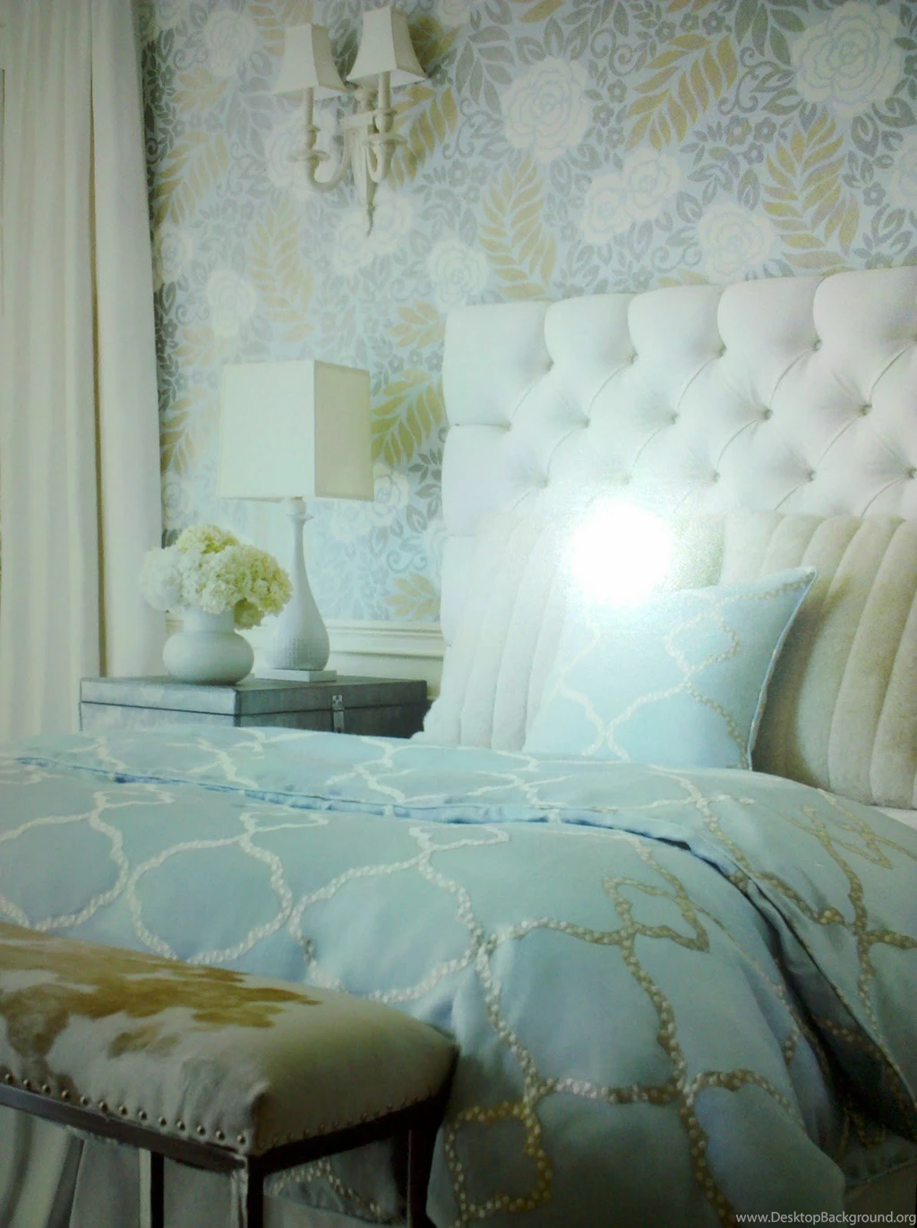 Interior: Fair Image Of Blue Living Room Decoration Using Pattern ...