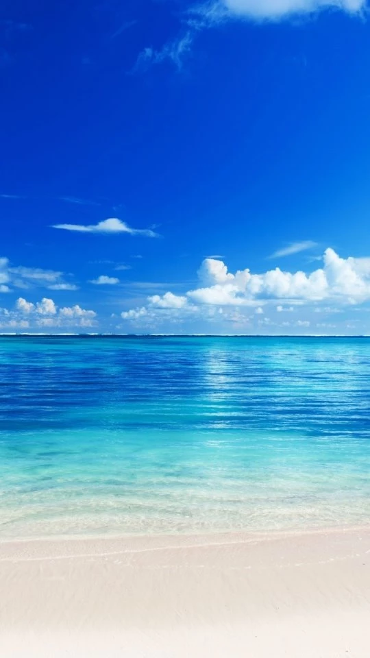 Download Wallpapers 540x960 Sea, Beach, Horizon, Sand, Tropics ...