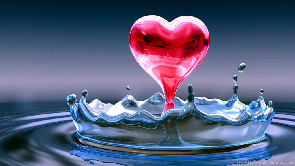 Water Red Heart Red Wallpapers (24030221) Fanpop