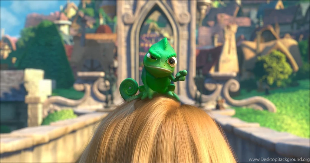 Cute Pascal From Disney's Movie Tangled Desktop Wallpapers