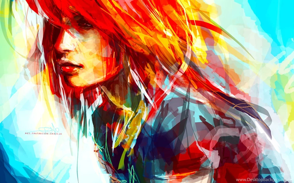 Hayley, Williams, Abstract, Digital, Painting, Wallpaper, High ...