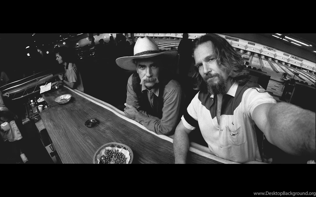 The Big Lebowski BW Bar Jeff Bridges Sam Elliott HD Wallpapers ...