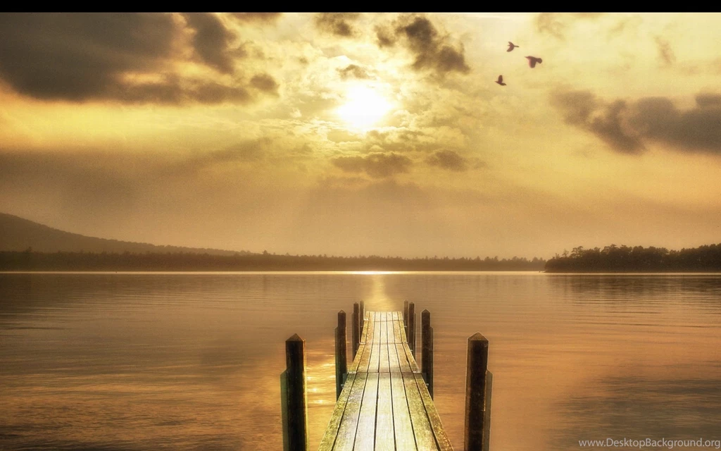 Download Sunrise Pier Wallpapers 1680x1050