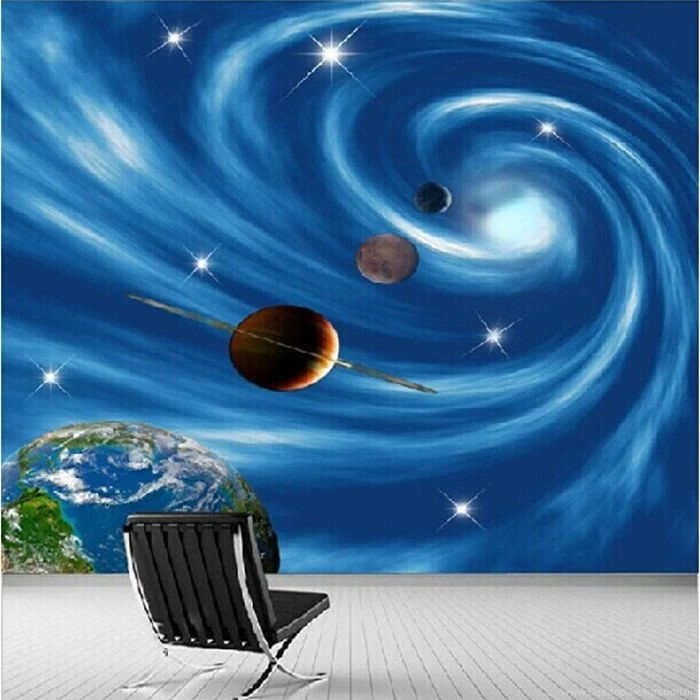 2014 Real Tapete Papel De Parede Infantil Star Cosmic Nebula ...