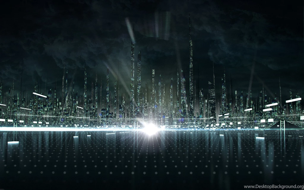 Tron City From Disney's Tron: Legacy Movie Desktop Wallpapers