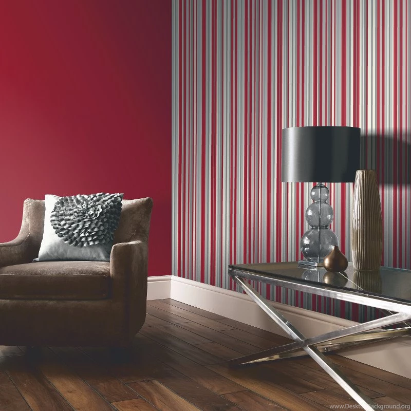 Arthouse Sophia Stripe Wallpapers In Red 614802