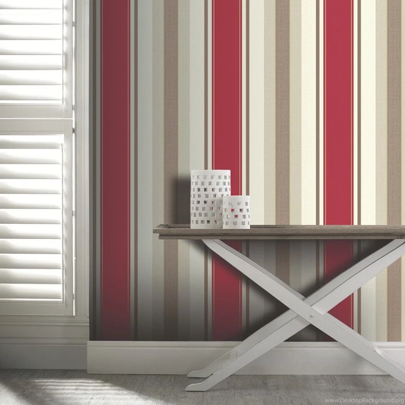 Dante Stripe Arthouse Wallpapers In Red
