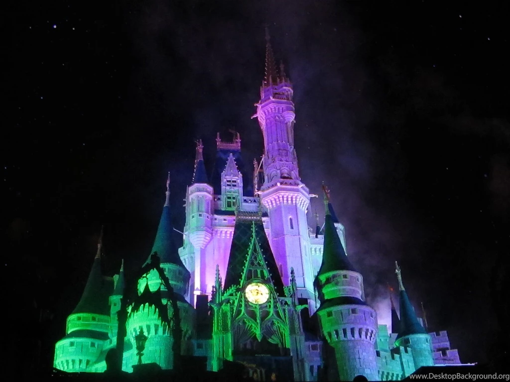 Disney World Castle At Night Halloween