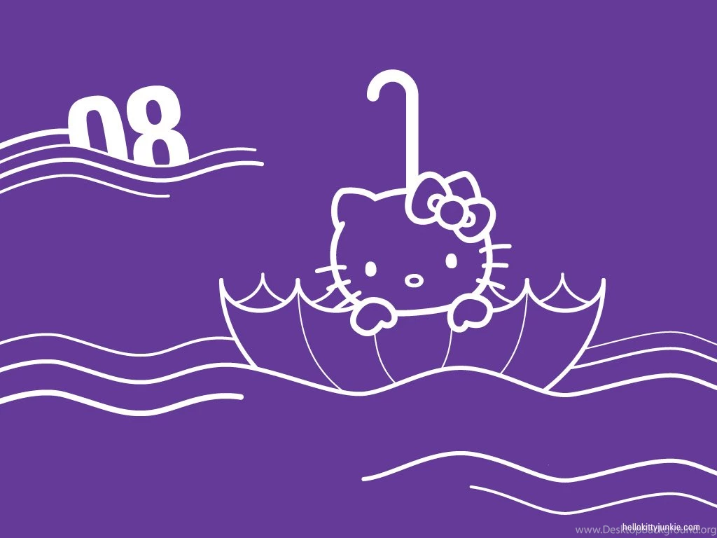 Hello Kitty Violet Wallpaper Images