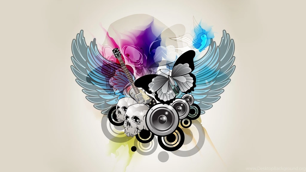 Grunge Vector Graphic Art Musical Graphics Beige Backgrounds ...