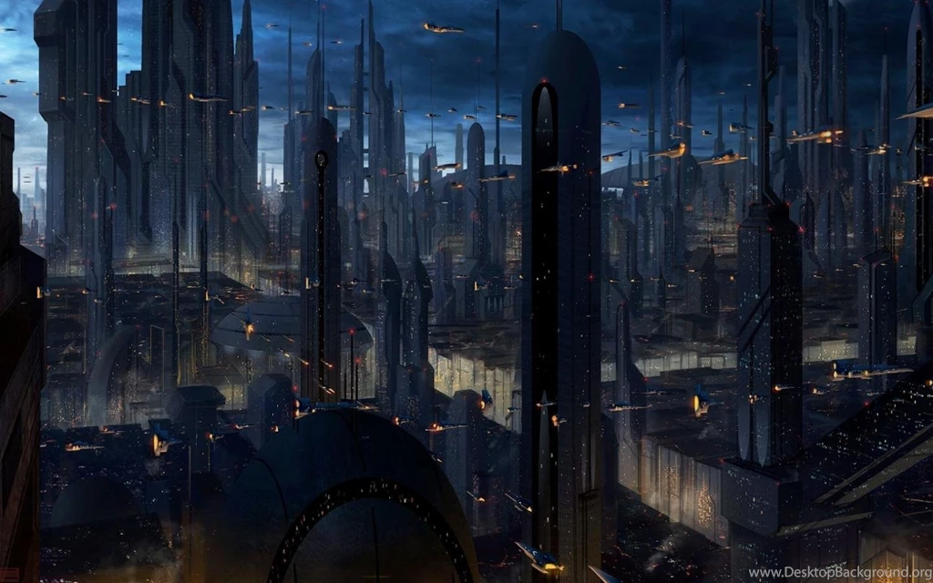 Coruscant Star Wars Artwork Buildings Cityscapes Wallpapers