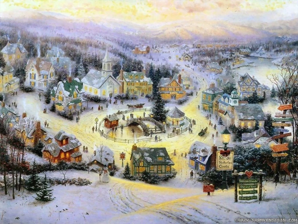 Christmas Village Wallpapers 2 Crazy Frankenstein