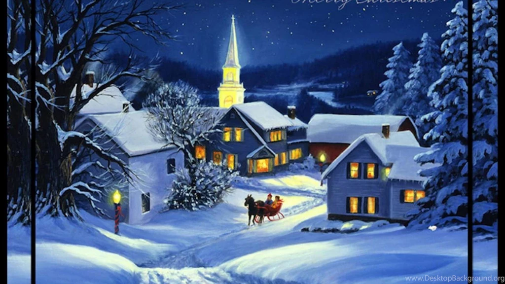 NIGHT BEFORE CHRISTMAS WALLPAPER (