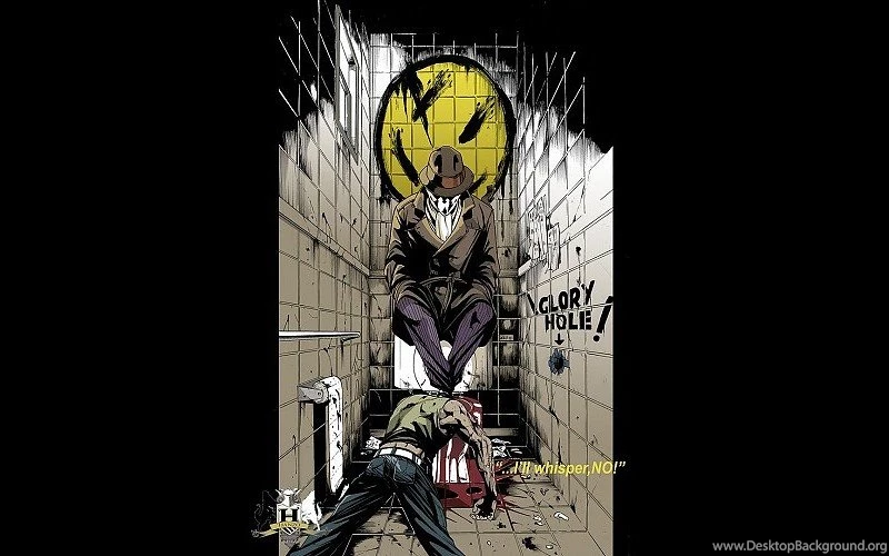Watchmen DC Comics Rorschach Black Backgrounds Free Desktop ...