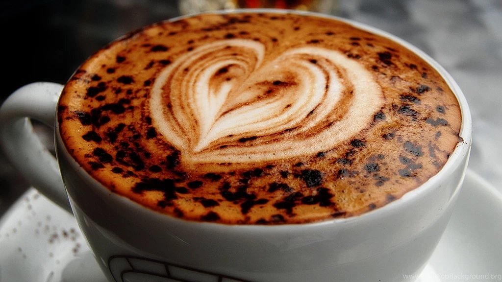 Download Wallpapers 1920x1080 Coffee, Cappuccino, Heart, Skin Full ...