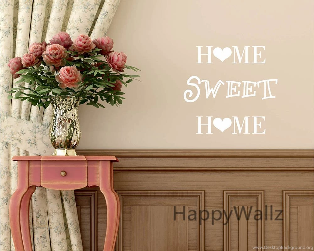 Home Sweet Home Family Quote Wall Sticker Decorating DIY Family ...