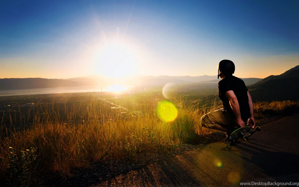 Skateboard Boy With Sunset Wallpapers Amazing H