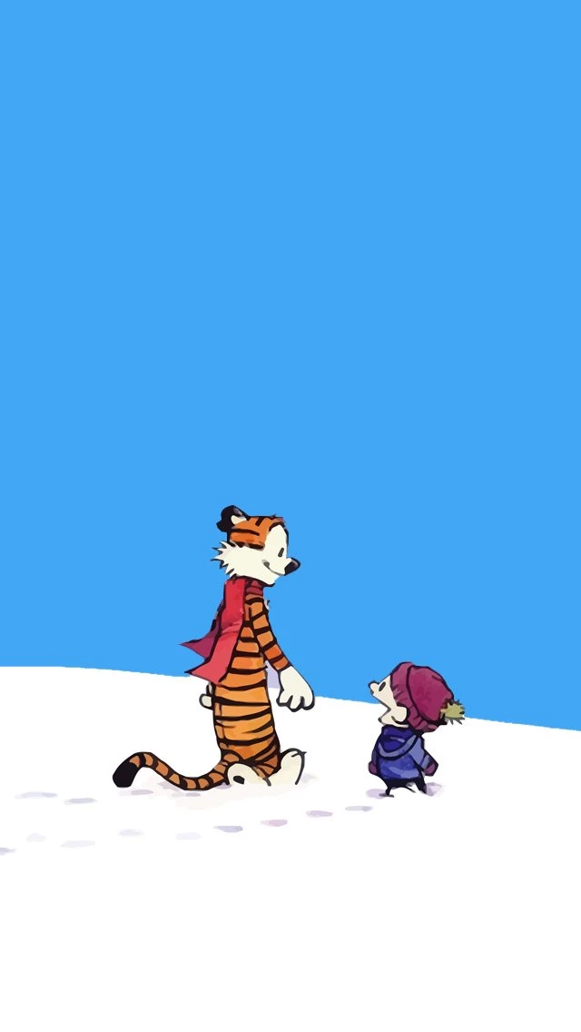 Calvin And Hobbes Snow Walk iPhone 5 Wallpapers / IPod Wallpapers HD ...