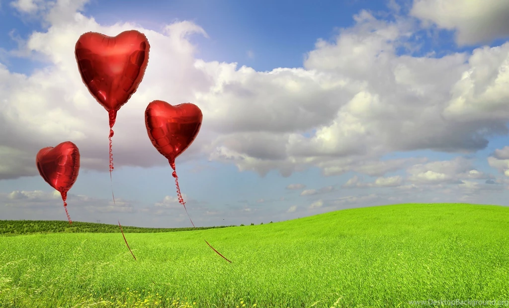Mood Balloons Bulbs Color Grass Green Nature Sky Backgrounds ...