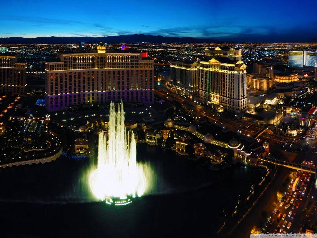 Panoramic Night View Of Las Vegas HD Desktop Wallpapers : High ...