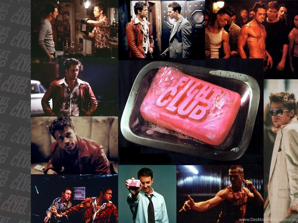 Brad Pitt Edward Norton Fight Club Wallpapers   (