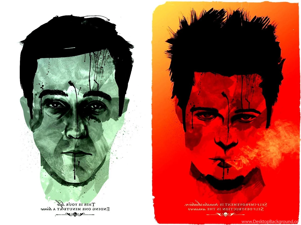 Fight Club Tyler Durden Brad Pitt Edward Norton