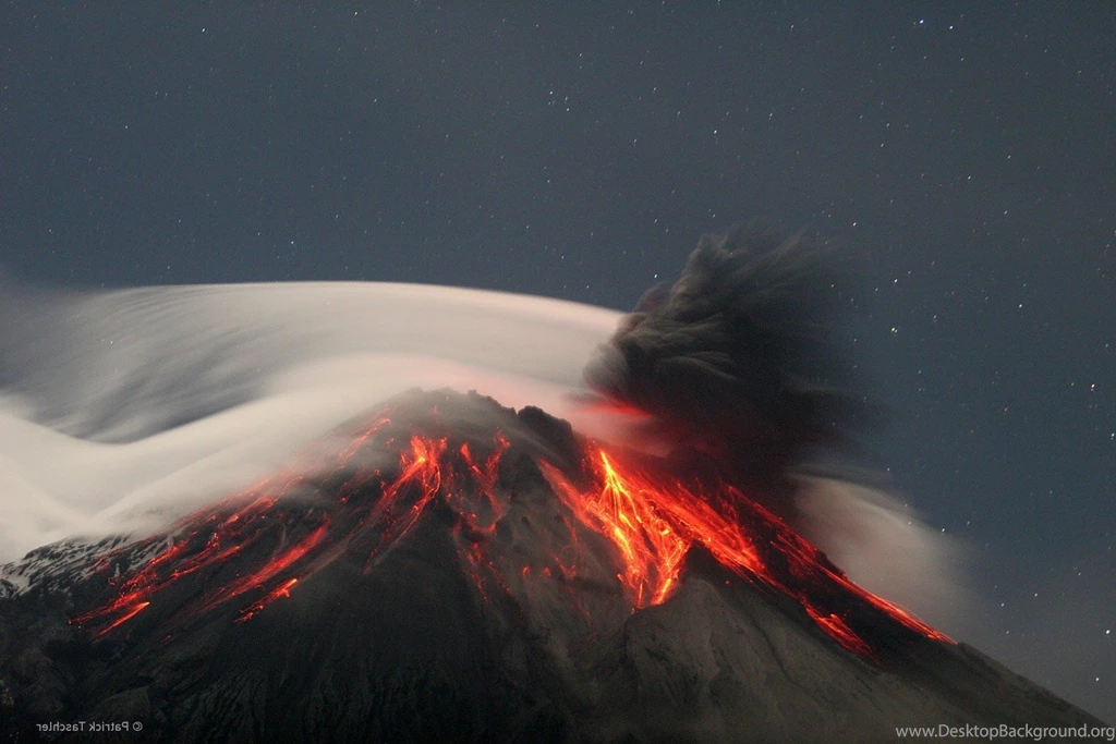Download HD Nature, Landscape, Clouds, Trees, Volcano, Eruption ...